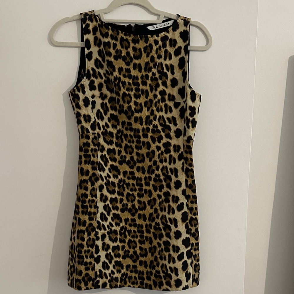 NWOT Zara Animal Print Mini Dress